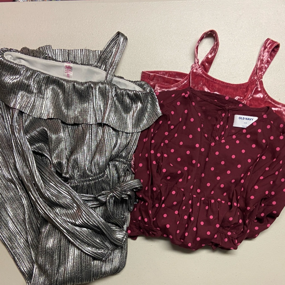 Girls bundle 2 dresses + jumpsuit